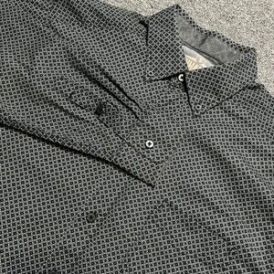 Panhandle Tuf Cooper Performance Black Geometric Print Shirt‎ Men's Large